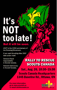 Large Rescue Rally poster